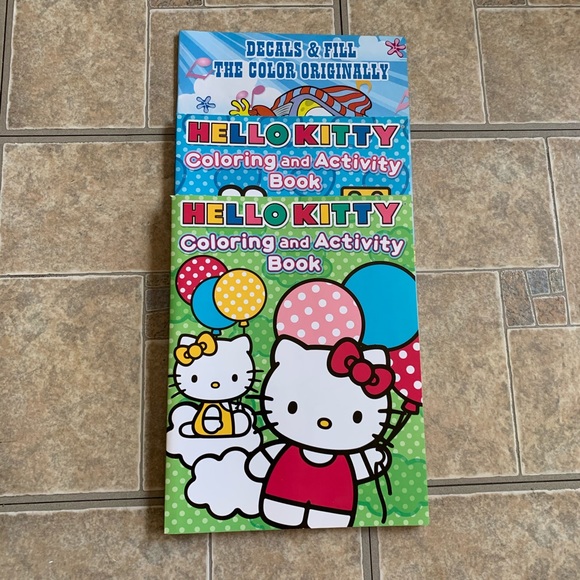 Hello Kitty | Toys | Set Of Childrens Coloring Books | Poshmark
